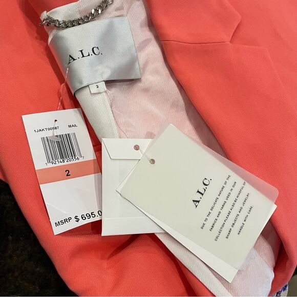 A.L.C Women’s Dakota Oversized Jacket in Maillot Sz 2 NWT - Picture 7 of 9